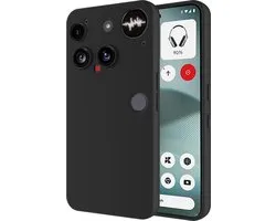 Just in Case hoesje geschikt voor Nothing Phone (3) Hoesje Siliconen - Flexibele Case - Zwart