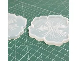 MGM Trading - Hars Silicone Resin Mallen - Epoxy Mallen van siliconen - Creatieve epoxy mal om onderzetters, etc te maken - 2 Stukken