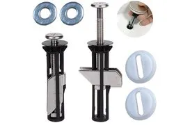 Universal Toilet Seat Bolts & Screws, Quick Release Hinge Mounts, Easy to Install, Toilet Seat Spare Parts Kit (2PCS) - ShopVlot