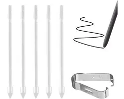 Vervangtips voor S Pen voor Galaxy Tab S6 Lite, S7 FE, S8 Ultra en S9+ Plus - 5 Nibs en Installatietools, Geschikt voor Meerdere Modellen (Wit)