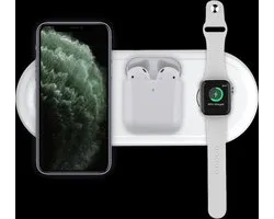Pro-Care Excellent Quality™ 3-in-1 Wireless Apple, Android universal Wireless Charger - Universal Wireless Charger for iPhone, iWatch and Airpods Pro - Également pour téléphones Android - USB-C Quick Charge Charger - Zwart
