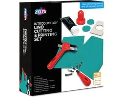 Zieler Linoleum Starterset - Lino Cutting & Print Set - 14-delig