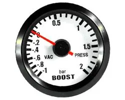 Dailygoods - Turbo Boost Meter - Blauwe LED - 52mm Formaat - Drukmeter voor Auto's - Ideaal voor Tuning - Prestatietuning