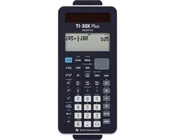 Texas Instruments TI-30X Plus MathPrint Schoolrekenmachine werkt op batterijen, werkt op zonne-energie Zwart Aantal displayposities: 16