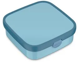 Mepal Bento lunchbox groot Campus - 1.25 l - Inclusief 2 uitneembare lekdichte bentobakjes & vorkje - Cool blue