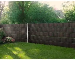 Mayaadi Home Inkijkwerende stroken polyrotan rol rotan hekfolie inkijkbescherming hekscherm tuin mat hek balkon mat hek lengte 2,55 meter hoogte 19 cm lichtgrijs 1 stuk
