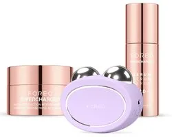 FOREO Total Facelift Bundel - BEAR 2 Geavanceerd Microcurrent apparaat + SUPERCHARGED Serum 2.0 30 ml + SUPERCHARGED HA+PGA Triple Action Intense Moisturizer 50 ml - Anti-aging - Huidverzorgings