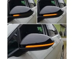 Dynamische Knipperlichten geschikt voor VW Golf 7 GTI GTD GTE TDI TSI DSG Knipperlicht Spiegel Dynamic Glas