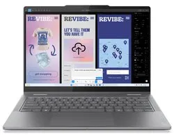 Ordinateur Lenovo Yoga 7 2-en-1 14ILL10 Copilot+ PC Core Ultra 7 256V Hybride (2-en- Intel ) 35,6 cm (14") Écran tactile WUXGA 16 GB LPDDR5x-SDRAM 512 GB SSD Wi-Fi 7 (802.11be) Windows 11 Home Grijs belge
