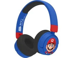 Super Mario Bros Super Mario - draadloze kinderkoptelefoon - volumebegrenzing - lange batterijduur - microfoon - opvouwbaar - bluetooth