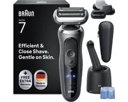 Rasoir électrique Braun Series 7 avec SmartCare Center et 3 accessoires (72-G7865CC) - Grijs