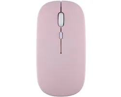 Bluetooth-muis Geschikt voor iPad, Samsung MatePad, Lenovo Xiaomi iPad, Android- en Windows-tablets, werkt op batterijen, draadloos ontwerp, roze.