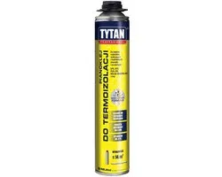 Tytan Professional Mousse Colle Isolante Thermique - 820 ml - Mousse Pistolet - Pour EPS, XPS et Laine Minérale - Adhérence Rapide - Prête à l'emploi - Pour Façade et Fondation - 5902120195633