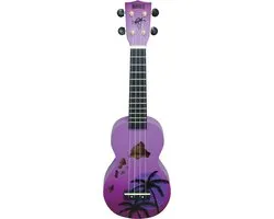 Mahalo MD1 Designer Series Sopraan ukulele incl. tas Hawaii - paars