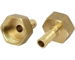 sourcingmap G3/4 Female Wire 10mm Dia Brass Barb Type Hose Tubes Connectors 2pcs - ShopVlot