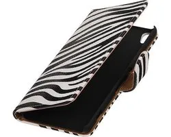 Zebra booktype wallet cover - telefoonhoesje - smartphone cover - beschermhoes - book case - cover voor Xiaomi Mi 5