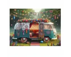 Untamed - OP FRAME - Paint by numbers – schilderen op nummer – Creatieve hobby - Ontspanning Thuis - Cadeau idee - Compleet pakket - DIY decoratie- reizen - Boho - Vanlife - Free Spirit Van