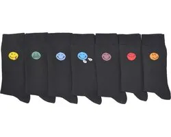 SmileyWorld® - Heren Mannen happy Smiley socks - Multipack 7 PAAR Sokken - LETSGO-39/42