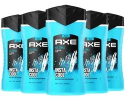 Gel douche AXE 3 en 1 - Ice Chill - 5 x 250 ml - Pack économique - Insta Cool