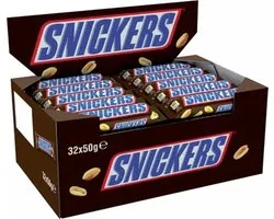 Barre de chocolat Snickers - 32 x 50 grammes
