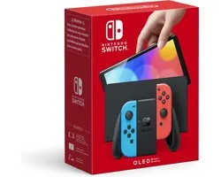 Nintendo Switch (OLED) console de jeux portables 17,8 cm (7") 64 Go Écran tactile Wifi Bleu, Rouge