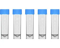 Tube cryovial autonome gradué de 5 ml - Flacons cryogéniques en polypropylène avec capuchon et joint en silicone - Paquet de 100