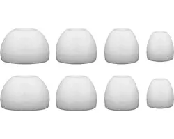 Ibley ComfortFit Siliconen oortips voor Sennheiser CX3.00/5.00/300S/7.00BT/6.00BT/Momentum Wit - Siliconen Earplug - S/M/L/XL formaat - 4 paar - 4 maten - Sennheiser CX3.00/5.00/300S/7.00BT/6.00BT/Momentum oortips