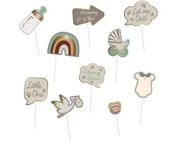 Folat - Photobooth set blooming baby little one - 10 stuks