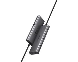 UGREEN USB C Docking Station Dual Display met 4K HDMI, VGA, 3x USB A 3.0, PD100W, Ethernet, 3,5mm Audio, SD/TF, Compatibel met MacBook Pro/Air, iPad Pro/Air, Surface Pro/Go, Galaxy enz.