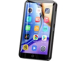 Lecteur MP3 MP4 Portable 80 Go avec Bluetooth et WiFi - Écran Tactile 1080p de 4 Pouces - Lecteur Musique Android avec Play Store - Support Spotify et Multi-Formats