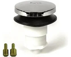 Bouchon de baignoire universel commandé par le pied avec système Toe Touch - Raccords 3/8" et 5/16" inclus