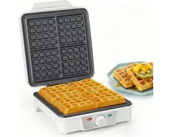 VINATO Waffle Maker for 4 Waffles, 1200 W, Fast and Stable Heat, Non-Stick Waffle Maker for Heating Plates and - ShopVlot