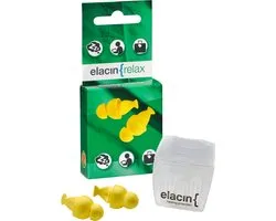 Elacin Universal Relax oordoppen zonder filter - 1 paar incl. bewaardoosje