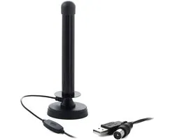 Mistral MI-ANT0100 - Mobiele TV Antenne - DVB-T - USB/RF Voeding - VHF/UHF
