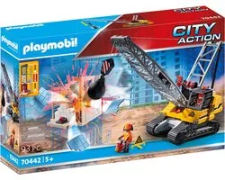PLAYMOBIL City Action Kabelgraafmachine met bouwonderdeel - 70442
