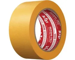 Kip 3808 WASHI-TEC® Goldkrepp® - Professionele schilderstape van topkwaliteit, 48 mm x 50 m | dunne washi-tape voor afplakken, schilderen en lakken, schilderstape voor schilderwerk en renovaties