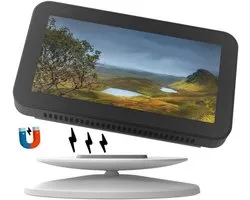 Support Echo Show 5 - Socle Écran - Améliorer Angle de Vision - Réglable à 360° Magnétique - 15 cm - Noir