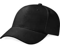 Casquette Beechfield Pro-Style Heavy Cotton Brossé Zwart