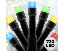 Lomera Kerstverlichting - Kerstlampjes - Kerstboomverlichting Multicolor - Led Lichtsnoer - 720 Led Lampjes - 54 Meter Lang - Binnen En Buiten - Ip44 - Feestverlichting - Tuinverlichting - Multicolor Verlichting - Lichtslinger