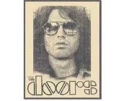 The Doors Morrison Shades .  Metalen wandbord 31,5 x 40,5 cm.