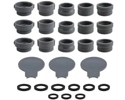 Kit d'adaptateurs de robinet - 3 aérateurs de robinet et joints d'étanchéité pour robinets de cuisine