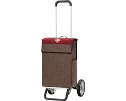 Andersen SHOPPER MANUFAKTUR boodschappentrolley Alu Star Shopper Urs Brown bruine 111cm