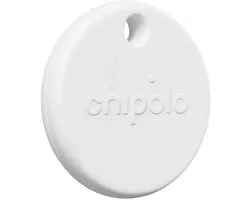 Chipolo - Pop - traceur Bluetooth et localisateur de clés - compatible iOS et Android - compatible Apple Find My et Android Find My Device - 120 dB - blanc - 1 pièce