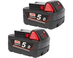 Powarobor Pack of 2 M18 B5 18V 5.0Ah Compatible with Milwaukee 18V Power Tools, Replacement Batteries for M18 Battery - ShopVlot