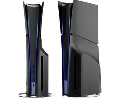 Playstation 5 Slim Faceplates Disc Edition (niet geschikt voor standaard PS5 & PS5 Pro) - Inclusief Mid Skin - Accessoires - Faceplate - Cover - Plate - Skin - Zwart