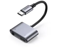 UGREEN Adaptateur casque USB C Chargeur PD et QC Répartiteur USB C 2 en 1 Convertisseur Audio de type C à 3,5 mm Compatible avec Galaxy S21, S21 Ultra, S20, S20 Ultra, Note 10, iPad Pro 2020, Pixel 4 XL, Huawei P40 / P40 pro, Xiaomi Mi 11 etc.