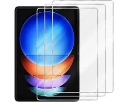 Cadorabo 3x Protecteur d'écran adapté pour Xiaomi Pad 6S Pro 12.4 en CRYSTAL CLEAR - Film Armure Trempé (Tempéré) Verre de protection d'écran en dureté 9H avec 3D Touch