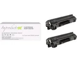 Toner Improducts® - Autre toner HP 85A (CE285A) XL Noir 2x