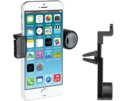 Support voiture pour iPhone 4/5/6, Samsung Galaxy S2 S3 S4 Note, modèles HTC et Sony pour support voiture avec montage sur grille de ventilation