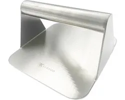 Smash Burger Press - Hamburgerpers - RVS - Handmatige Hamburger perser - Handheld Hamburger press - Burger Press - 14x14 cm